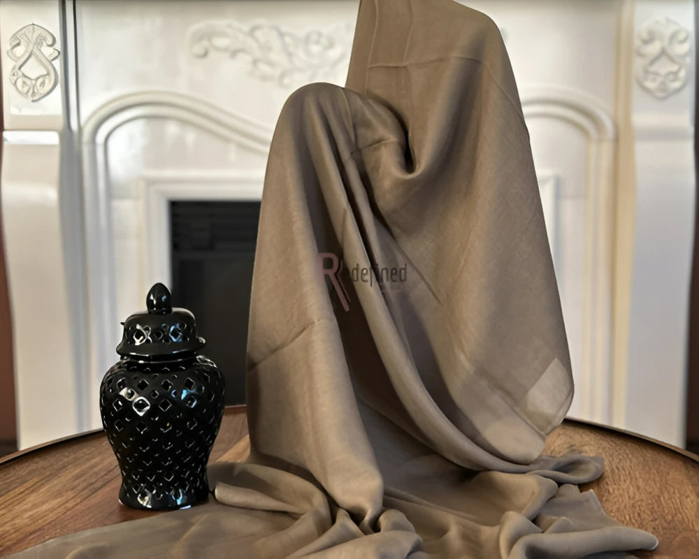 Viscose Scarf Khaki Brown colour