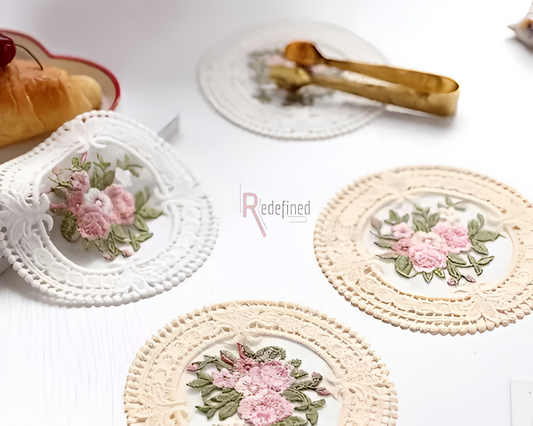 Crocheted Lace Table Coaster/ Placemat