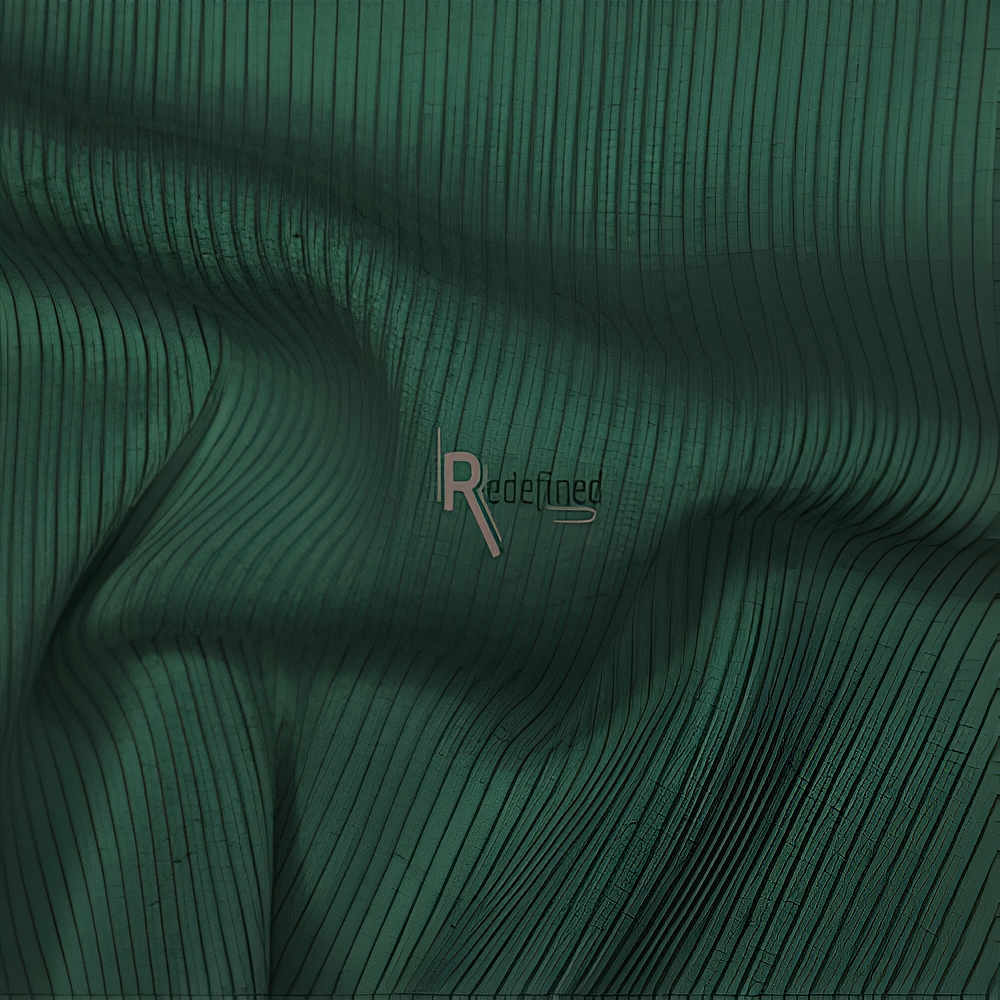 Ribbed Jersey Underscarf Criss Cross Forest Green colour