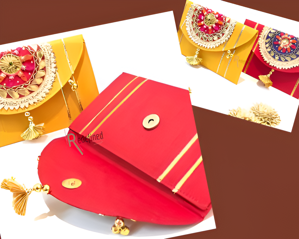 Handmade Traditional Clutch - Mustard